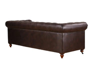 BroDeals sofa Newell Chesterfield 3 Seater Sofa - Dark Brown Newell Chesterfield 3 Seater Sofa - Dark Brown