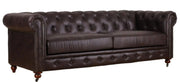 BroDeals sofa Newell Chesterfield 3 Seater Sofa - Dark Brown Newell Chesterfield 3 Seater Sofa - Dark Brown