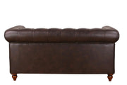 BroDeals sofa Newell Chesterfield 2 Seat Sofa - Dark Brown Newell Chesterfield 2 Seat Sofa - Dark Brown