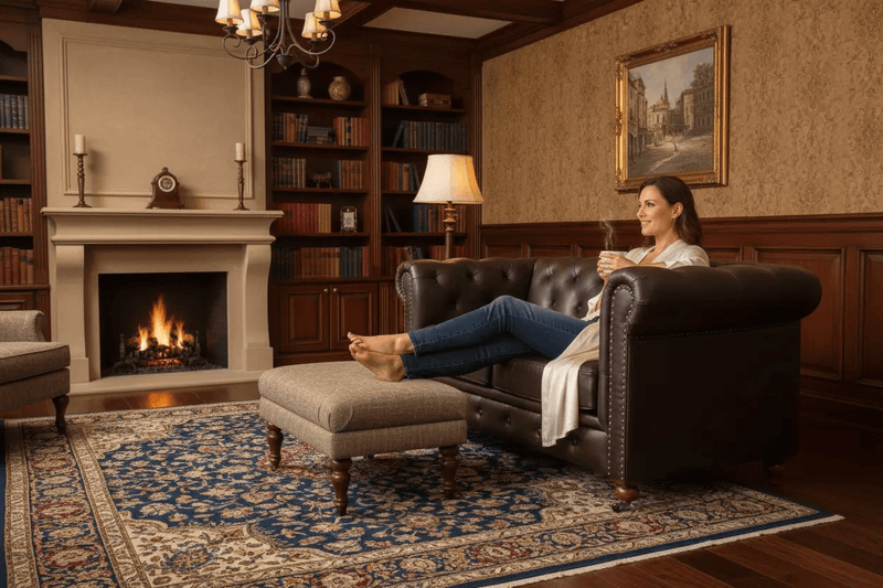 BroDeals sofa Newell Chesterfield 2 Seat Sofa - Dark Brown Newell Chesterfield 2 Seat Sofa - Dark Brown