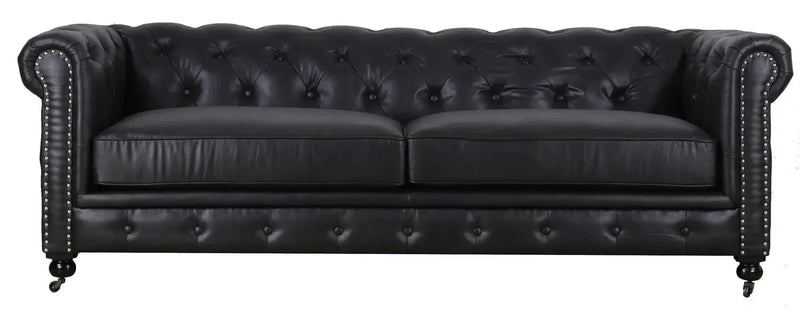 BroDeals sofa Newell Chesterfield 3 Seater Sofa - Black Newell Chesterfield 3 Seater Sofa - Black
