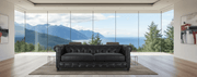 BroDeals sofa Newell Chesterfield 3 Seater Sofa - Black Newell Chesterfield 3 Seater Sofa - Black