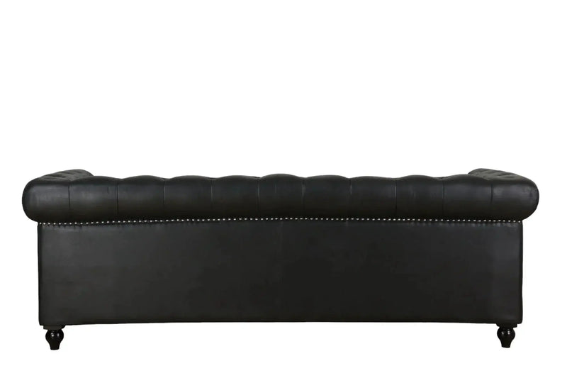 BroDeals sofa Newell Chesterfield 3 Seater Sofa - Black Newell Chesterfield 3 Seater Sofa - Black