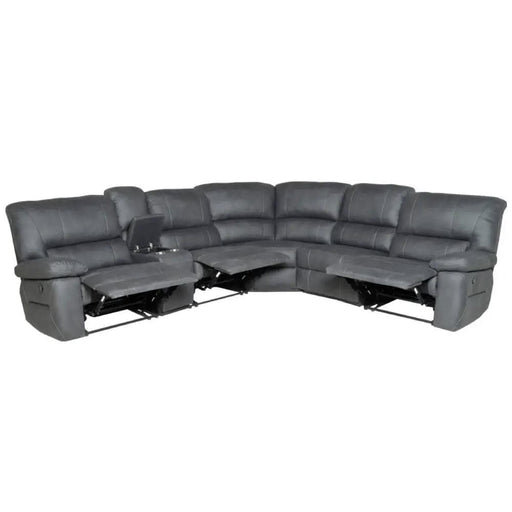 BroDeals sofa Robert Large Corner Recliner Suite - Jet Robert Large Corner Recliner Suite - Jet