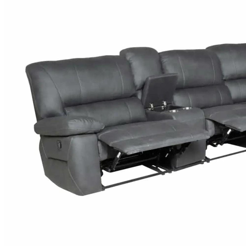 BroDeals sofa Robert Large Corner Recliner Suite - Jet Robert Large Corner Recliner Suite - Jet