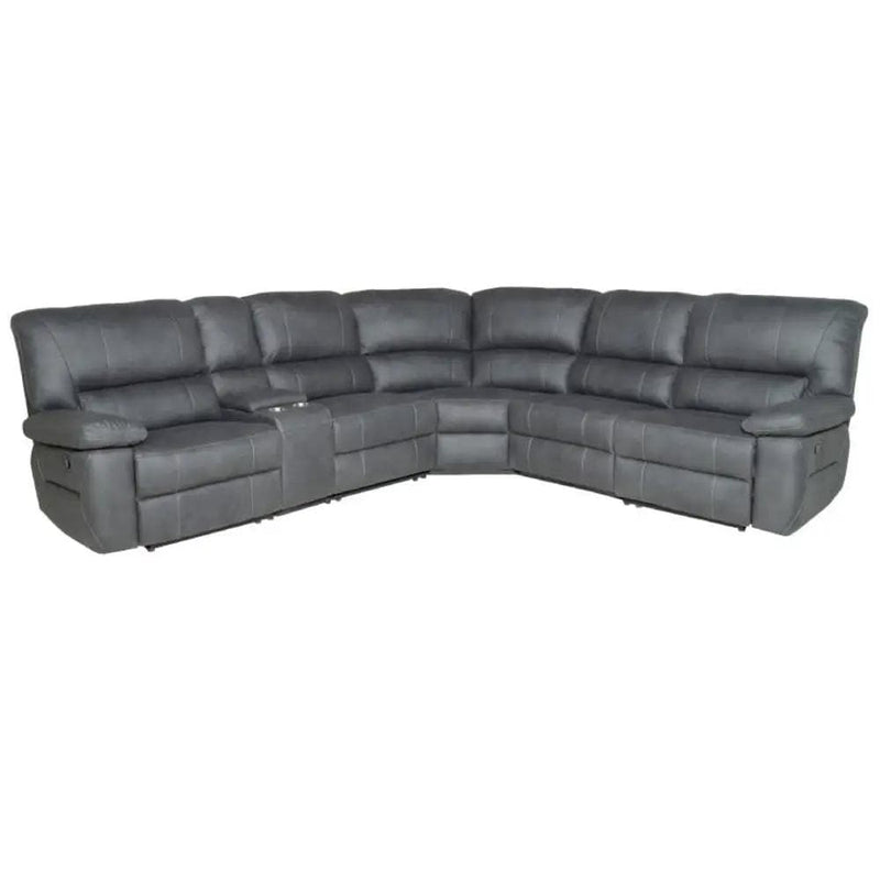 BroDeals sofa Robert Large Corner Recliner Suite - Jet Robert Large Corner Recliner Suite - Jet