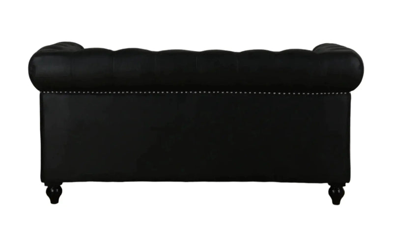 BroDeals Sofas Newell Chesterfield 2 Seater Sofa - Black Newell Chesterfield 2 Seater Sofa - Black