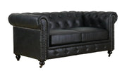 BroDeals Sofas Newell Chesterfield 2 Seater Sofa - Black Newell Chesterfield 2 Seater Sofa - Black