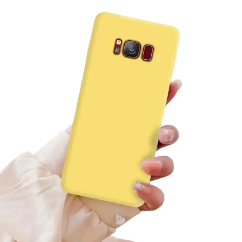 Soft Silicone Cover for Samsung Galaxy Note & S Series (Yellow) by Habicare
