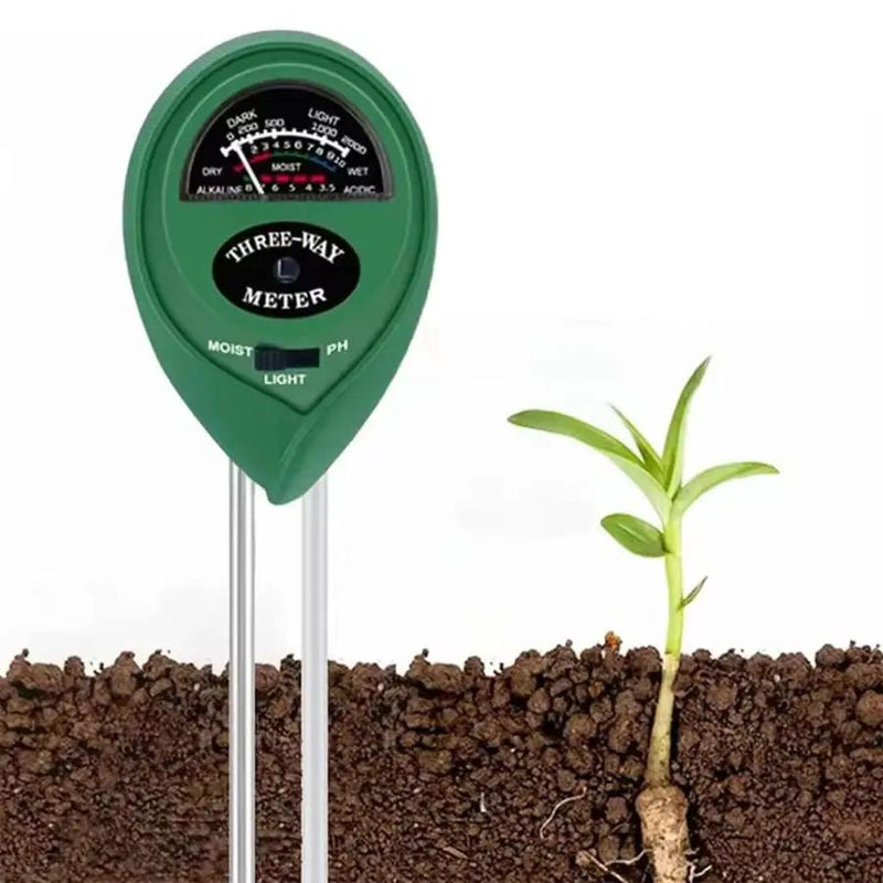 Soil Tester - pH, Moisture, Light Meter - 3 in 1 by 9eight5