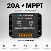 Atem Power 20A MPPT Solar Charge Controller Solar Panel Battery Regulator by salelink.co.nz