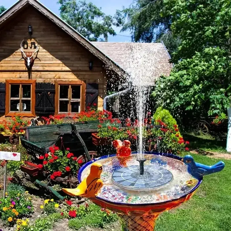 Solar Fountain Floating Pump – 13/16/18cm by Habicare
