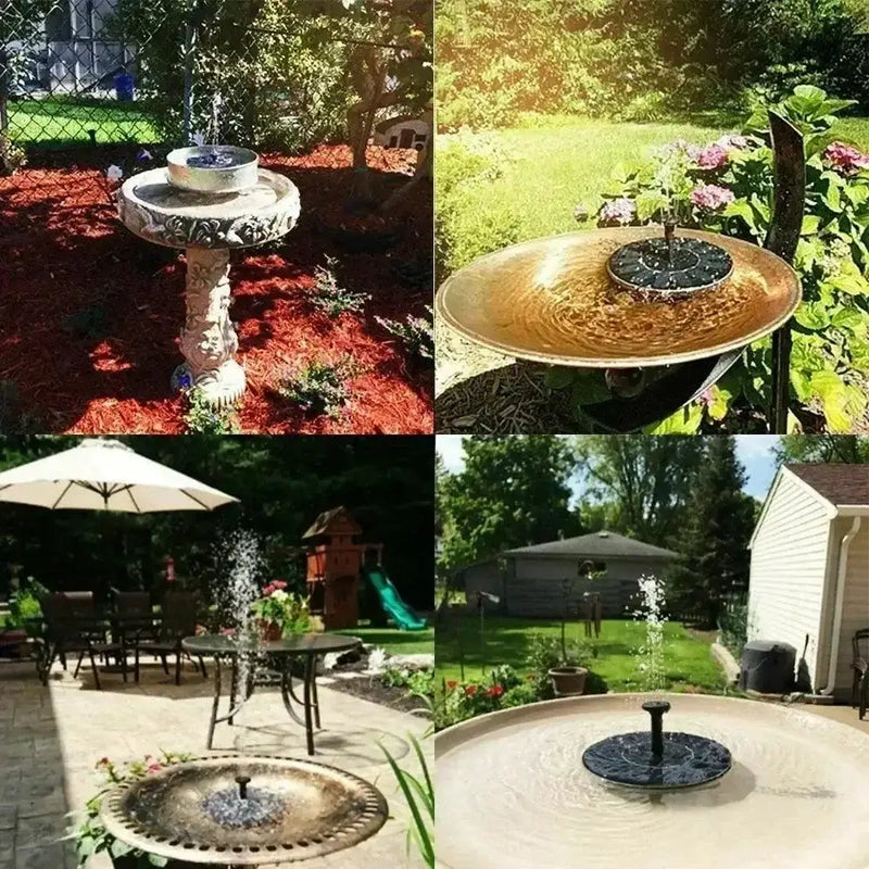 Solar Fountain Floating Pump – 13/16/18cm by Habicare