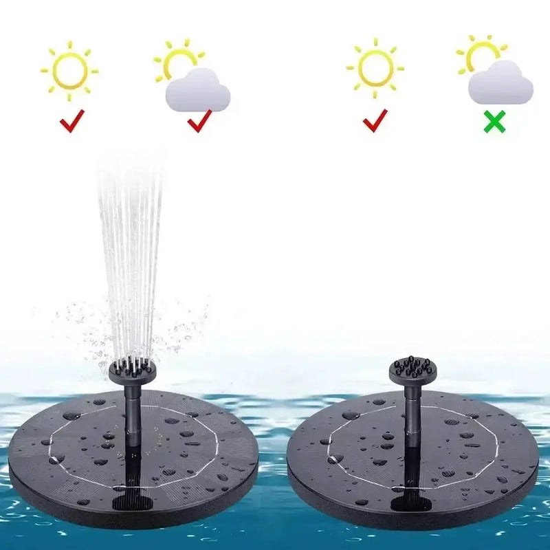 Solar Fountain Floating Pump – 13/16/18cm by Habicare