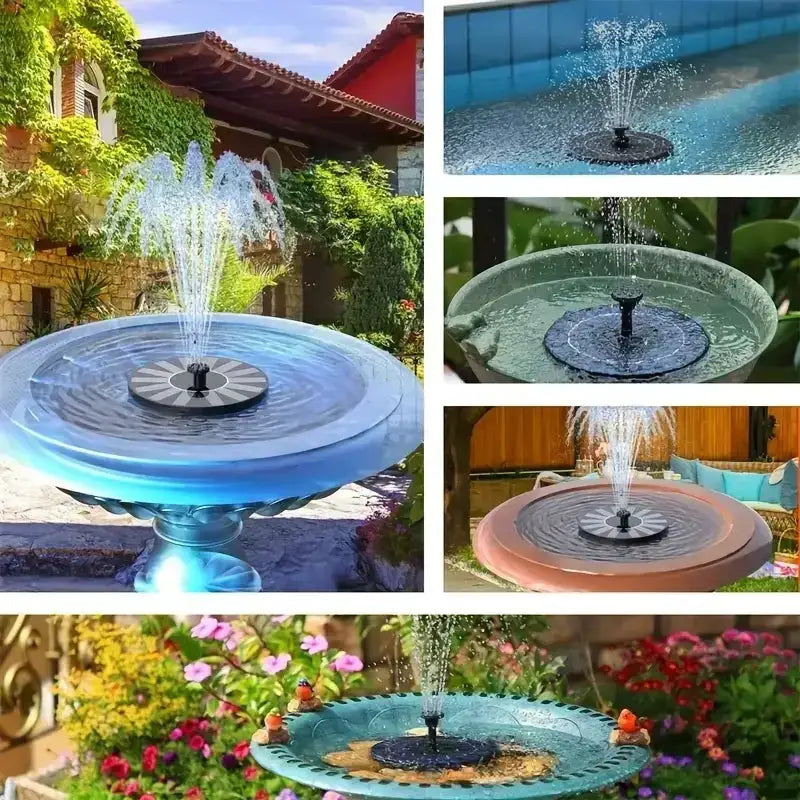 Solar Fountain Floating Pump – 13/16/18cm by Habicare
