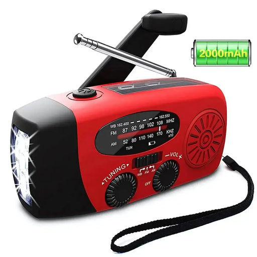 Solar Hand Crank Emergency Radio & Power Bank by Habicare