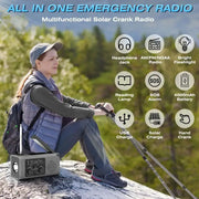 Solar Powered Hand Crank Survival Radio by Habicare