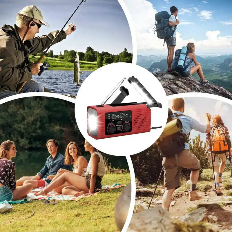 Solar Powered Hand Crank Survival Radio by Habicare