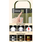 Foldable Solar Camping Light 2000mAh with Power Bank & Digital Display by Habicare