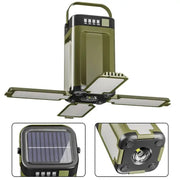 Foldable Solar Camping Light 2000mAh with Power Bank & Digital Display by Habicare