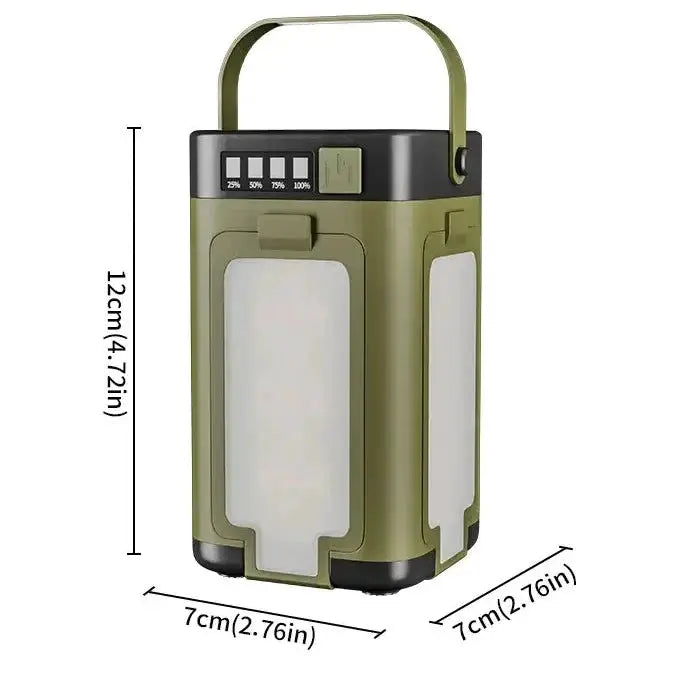 Foldable Solar Camping Light 2000mAh with Power Bank & Digital Display by Habicare