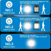 Habicare Solar Powered Outdoor Clip On Lamp With Motion Sensor For Gardens Solar Powered Outdoor Clip On Lamp With Motion Sensor
