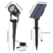 Habicare IP65 Solar LED Spotlight Kit for Outdoor Garden and Landscape Lighting IP65 Solar LED Spotlight Kit for Outdoor Lighting