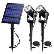 Habicare IP65 Solar LED Spotlight Kit for Outdoor Garden and Landscape Lighting IP65 Solar LED Spotlight Kit for Outdoor Lighting