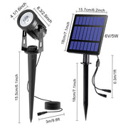 Habicare IP65 Solar LED Spotlight Kit for Outdoor Garden and Landscape Lighting IP65 Solar LED Spotlight Kit for Outdoor Lighting
