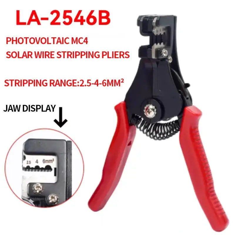 Solar PV Panel Crimping Tool Kit (AWG 14–10, 2.5/4/6mm²) by Habicare