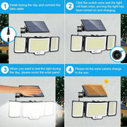 Solar Security Light – Motion Sensor (Waterproof) by Habicare