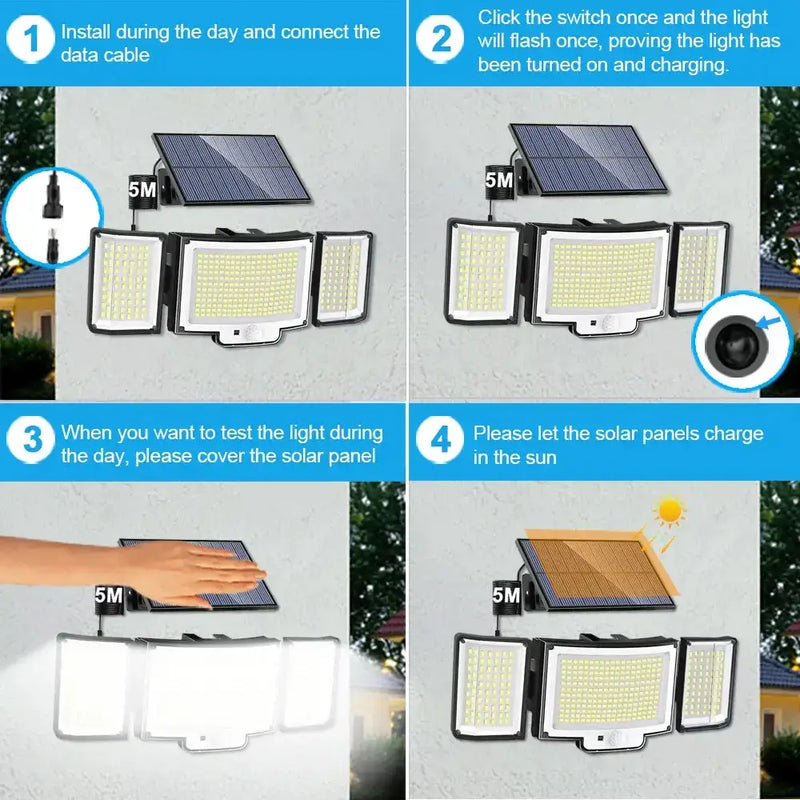 Solar Security Light – Motion Sensor (Waterproof) by Habicare