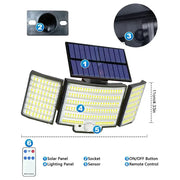 Solar Security Light – Motion Sensor (Waterproof) by Habicare