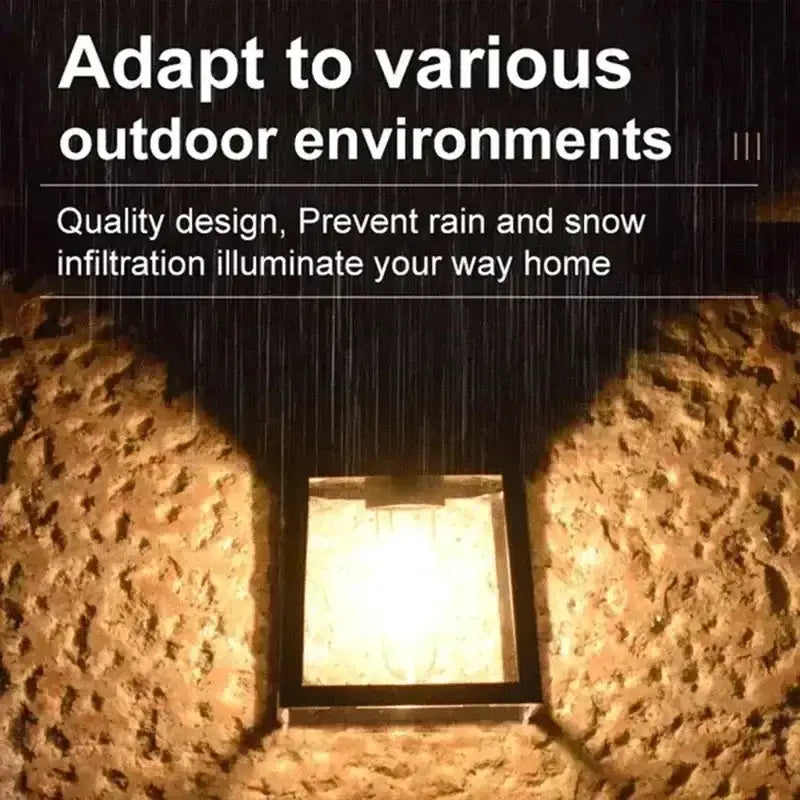 Solar Waterproof Outdoor LED Wall Light with Motion Sensor by Habicare