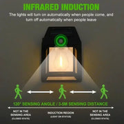 Solar Waterproof Outdoor LED Wall Light with Motion Sensor by Habicare