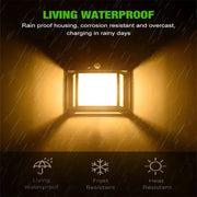 Solar Waterproof Outdoor LED Wall Light with Motion Sensor by Habicare