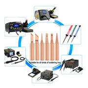 Soldering Iron Copper Tip Set - 900M (5pcs) by Habicare