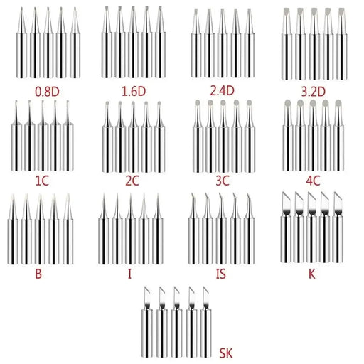 Soldering Iron Tip Set - 900M-T (10pcs) by Habicare