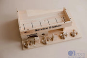 Wooden Service Station with Cars - QToys | Wooden Toy NZ by Curious Moonbeam