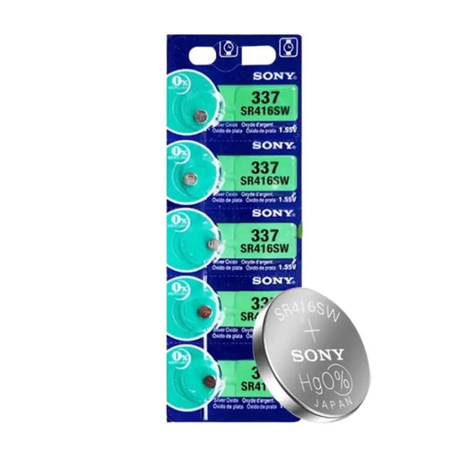 Sony 337 / SR416SW Watch Batteries (5 Pack) by That Watch Shop