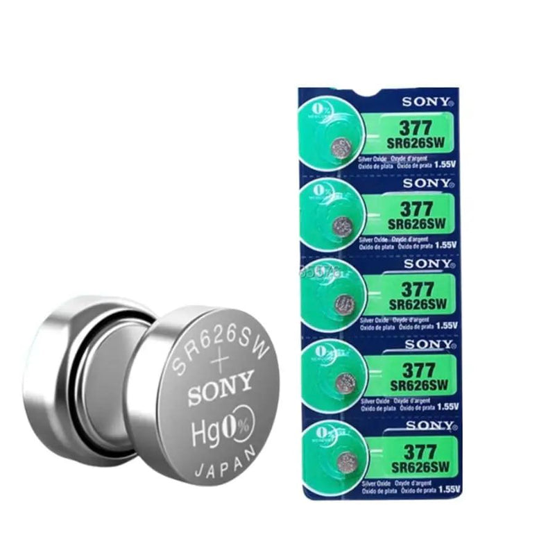 Sony 377 / /AG4 / SR626SW Watch Batteries (5 Pack) by That Watch Shop