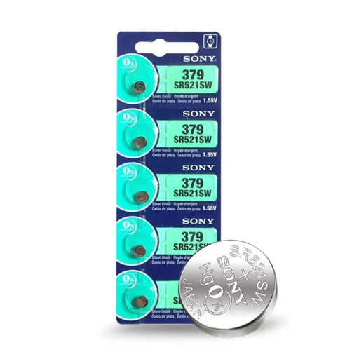 Sony 379 / SR521SW Watch Batteries (5 Pack) by That Watch Shop