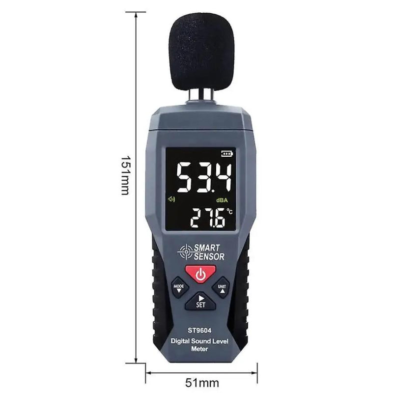 Sound Level Noise Meter - Decibel Measurement 30-130dB by 9eight5