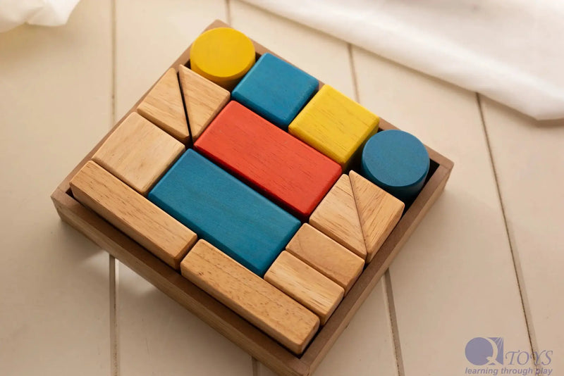 Wooden Sound Blocks - 15 Pcs - QToys | Montessori Toy NZ by Curious Moonbeam