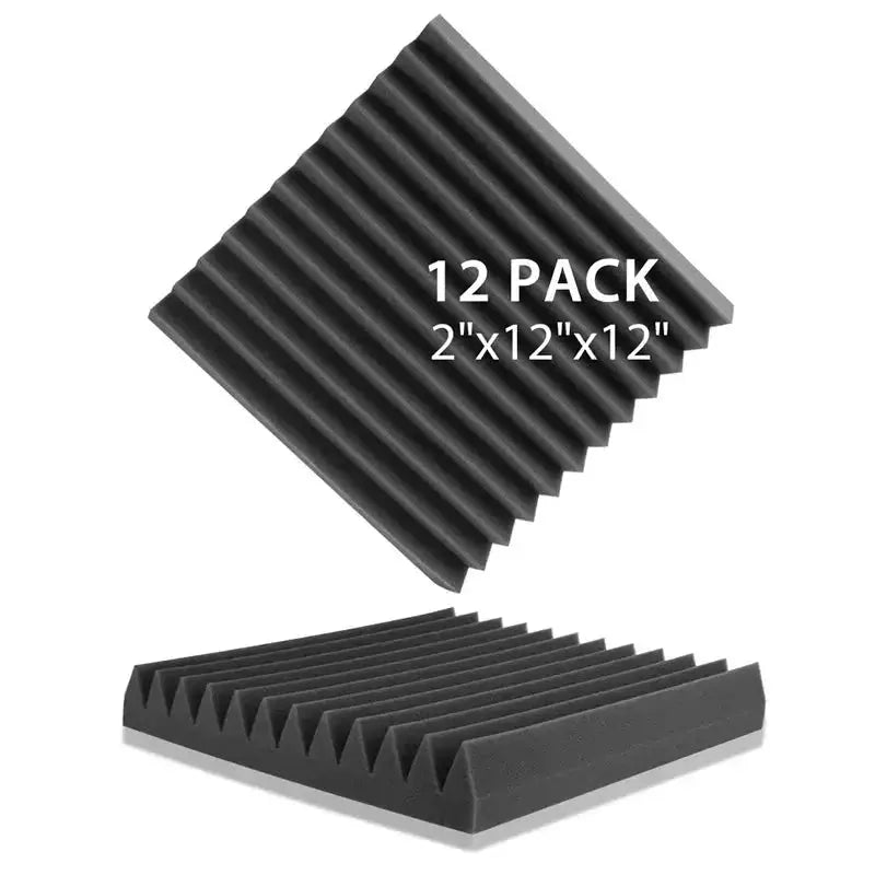 Soundproofing Foam Panels (12-Pack) (8 colours available) by Habicare