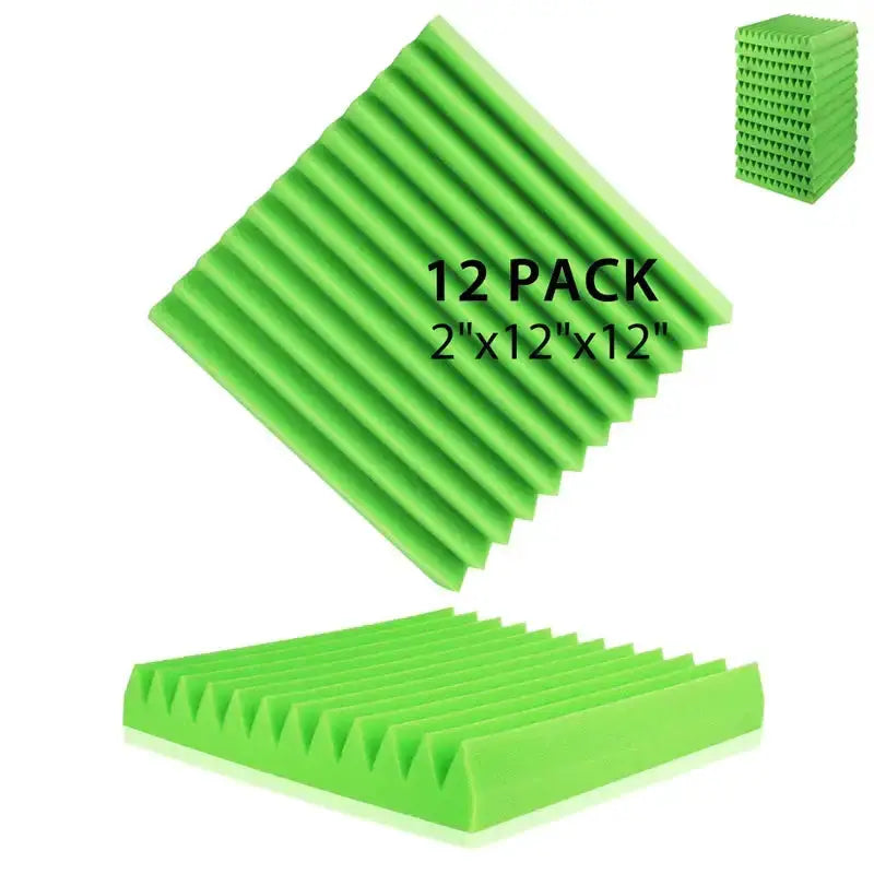 Soundproofing Foam Panels (12-Pack) (8 colours available) by Habicare