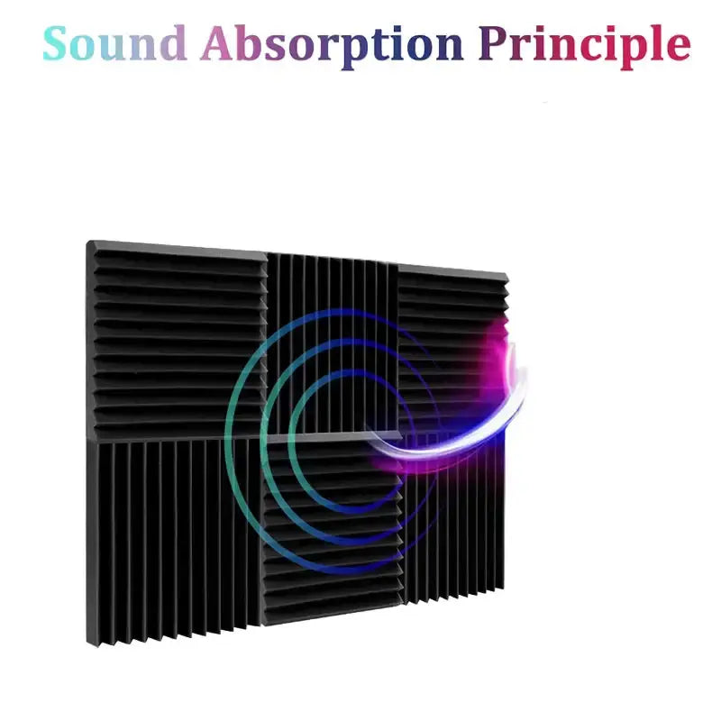 Soundproofing Foam Panels (12-Pack) (8 colours available) by Habicare