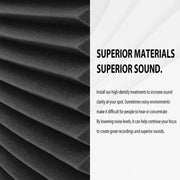 Soundproofing Foam Panels (12-Pack) (8 colours available) by Habicare