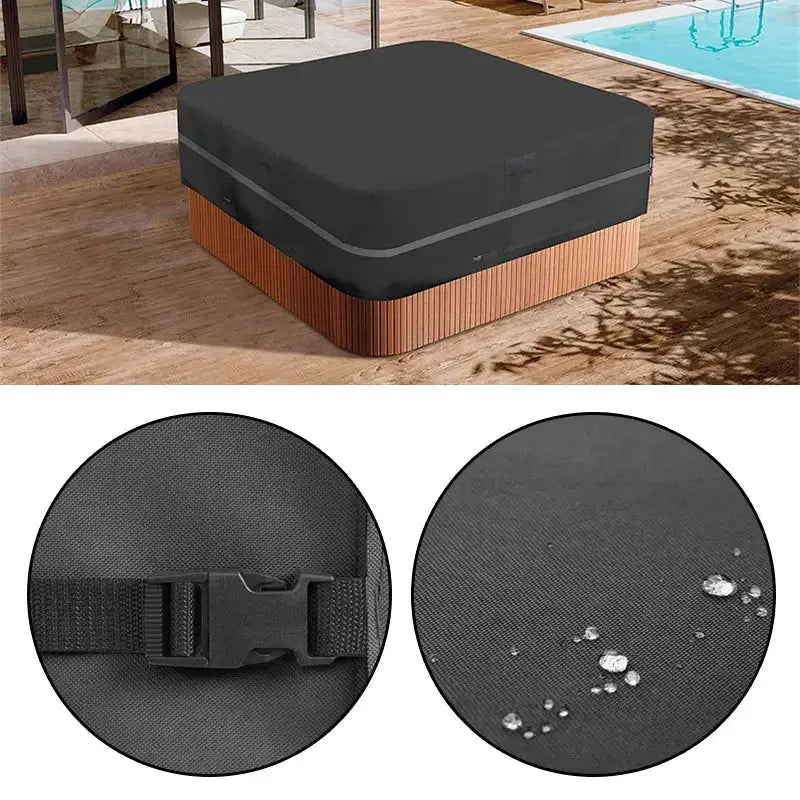 SPA Hot Tub Dust Cover – Square Outdoor Pool & Jacuzzi Cover (different sizes available) by Habicare