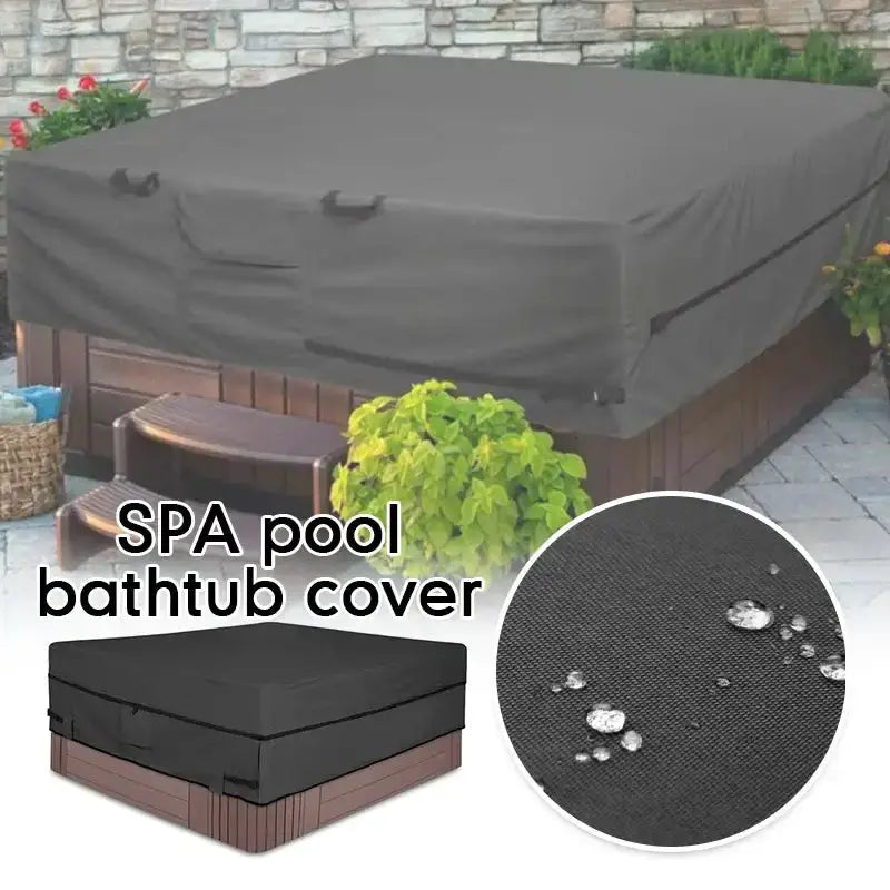 SPA Hot Tub Dust Cover – Square Outdoor Pool & Jacuzzi Cover (different sizes available) by Habicare